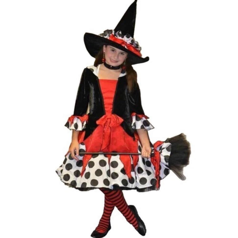 CHASING FIREFLIES Wish craft Princess Paradise SAMANTHA POLKA DOT WITCH COSTUME